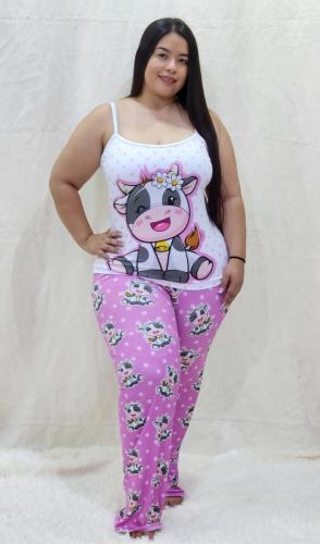 PIJAMA-PANTALON-TALLA-PLUS-BLUSA-TIRAS